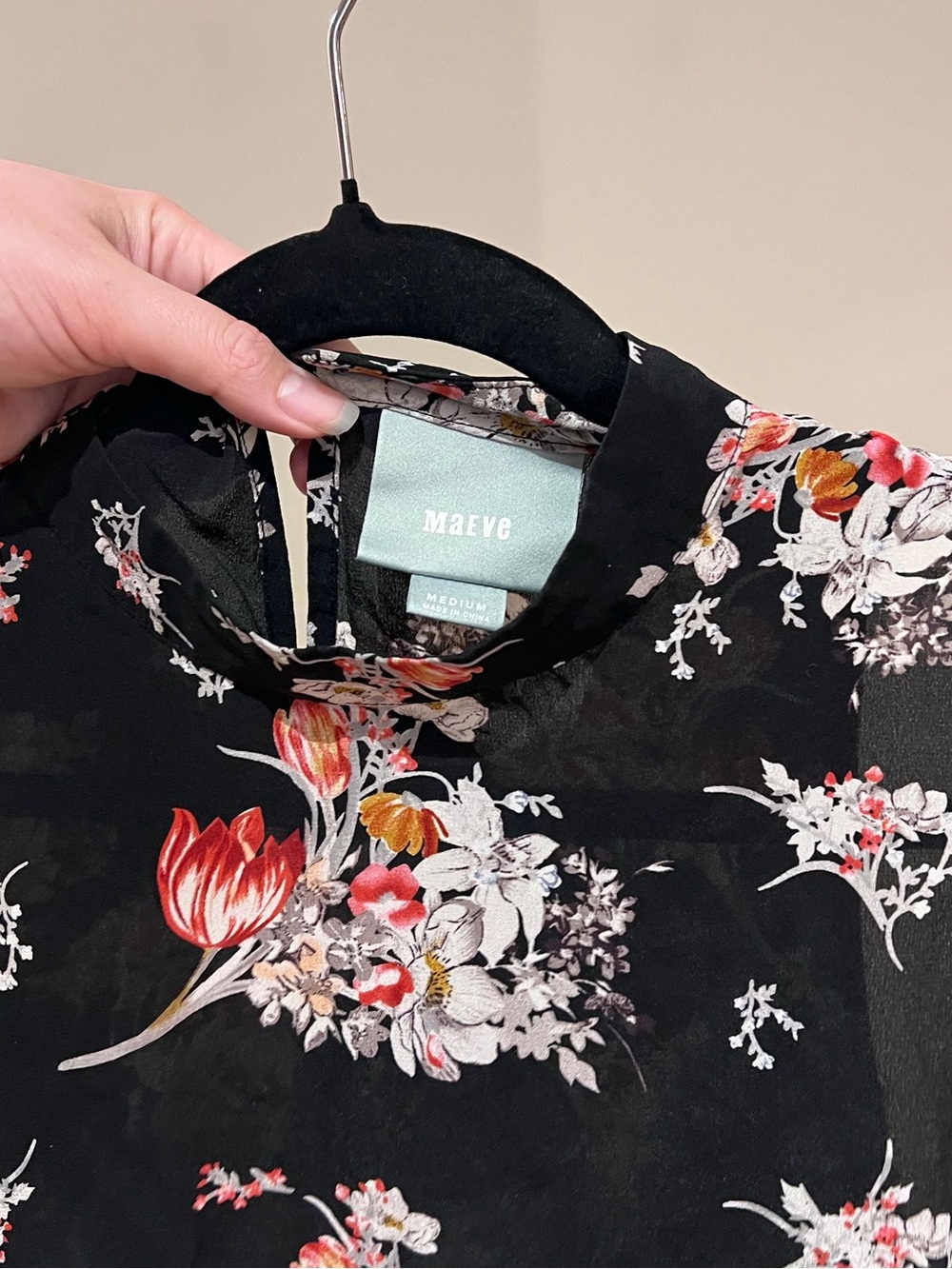 Maeve Hidra Silk Floral Blouse from Anthropologie - Picture 3 of 8